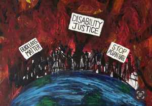 Art by Zian titled 'Disability Justice'